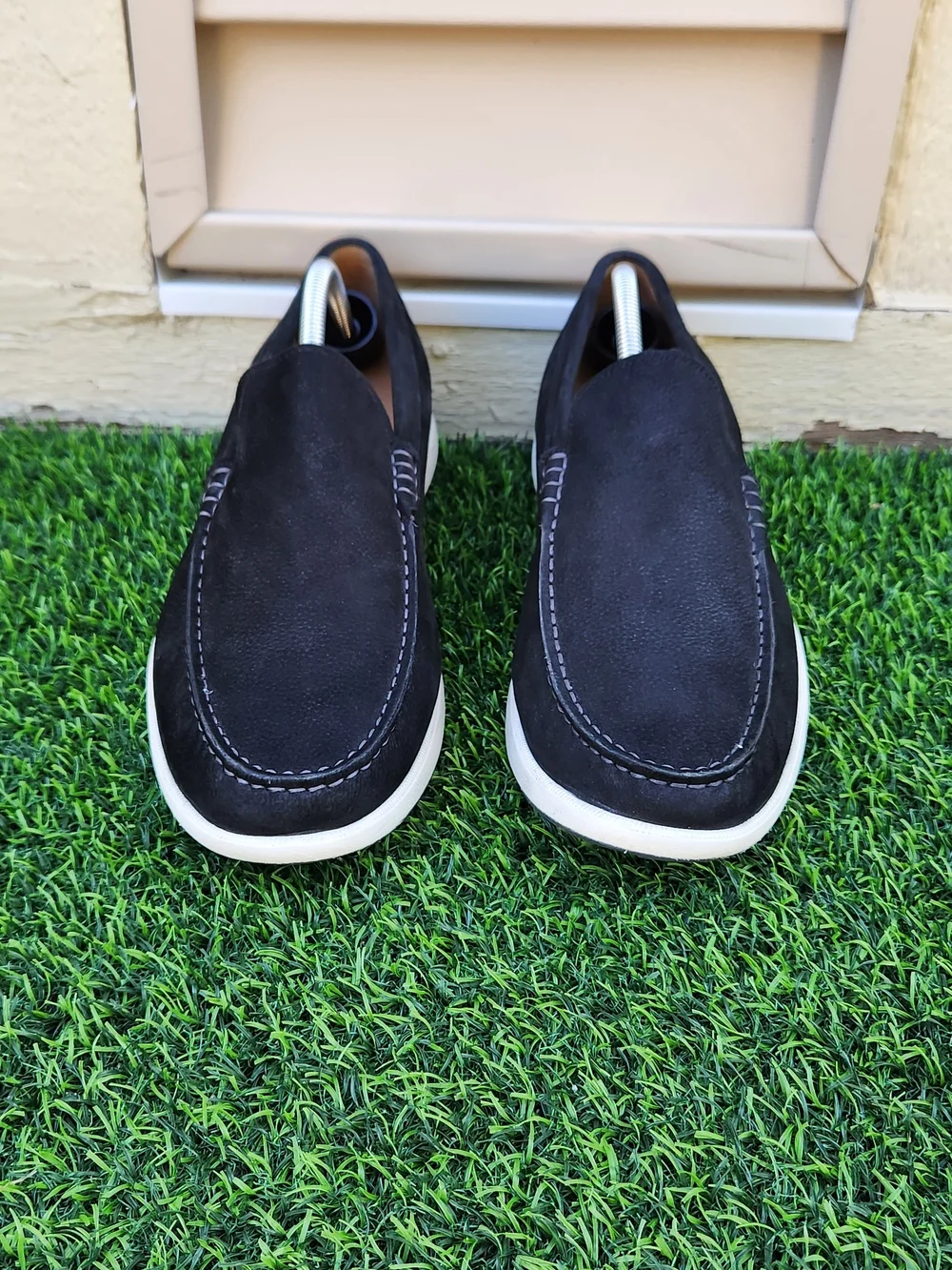 Johnston & Murphy Men's Black Slip-On Casual Loafers Size 11M